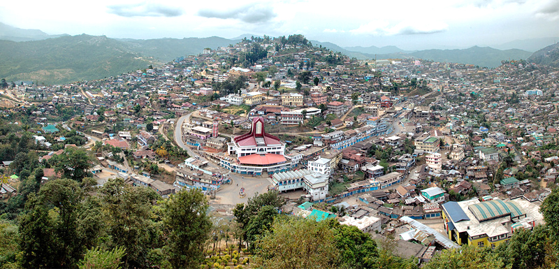 mokokchung village near naga heritage village