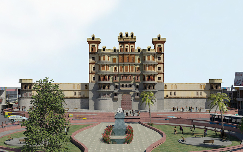 rajwada palace indore india