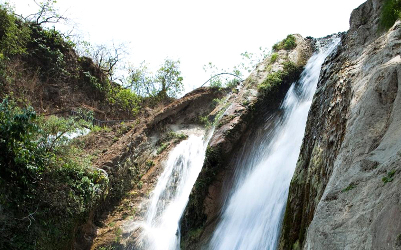 waterfall in dehradun india