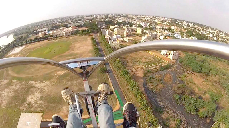 flying-at-davangere-india